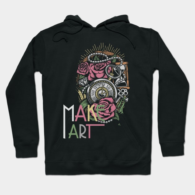 Make Art Hoodie by Falfa